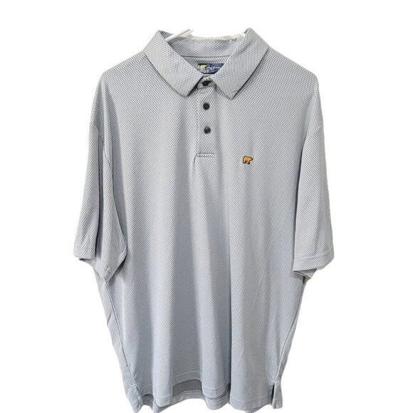 Jack Nicklaus Polo Golf Shirt XL Men's Golden Bear Collection Gray Textured - Picture 1 of 4